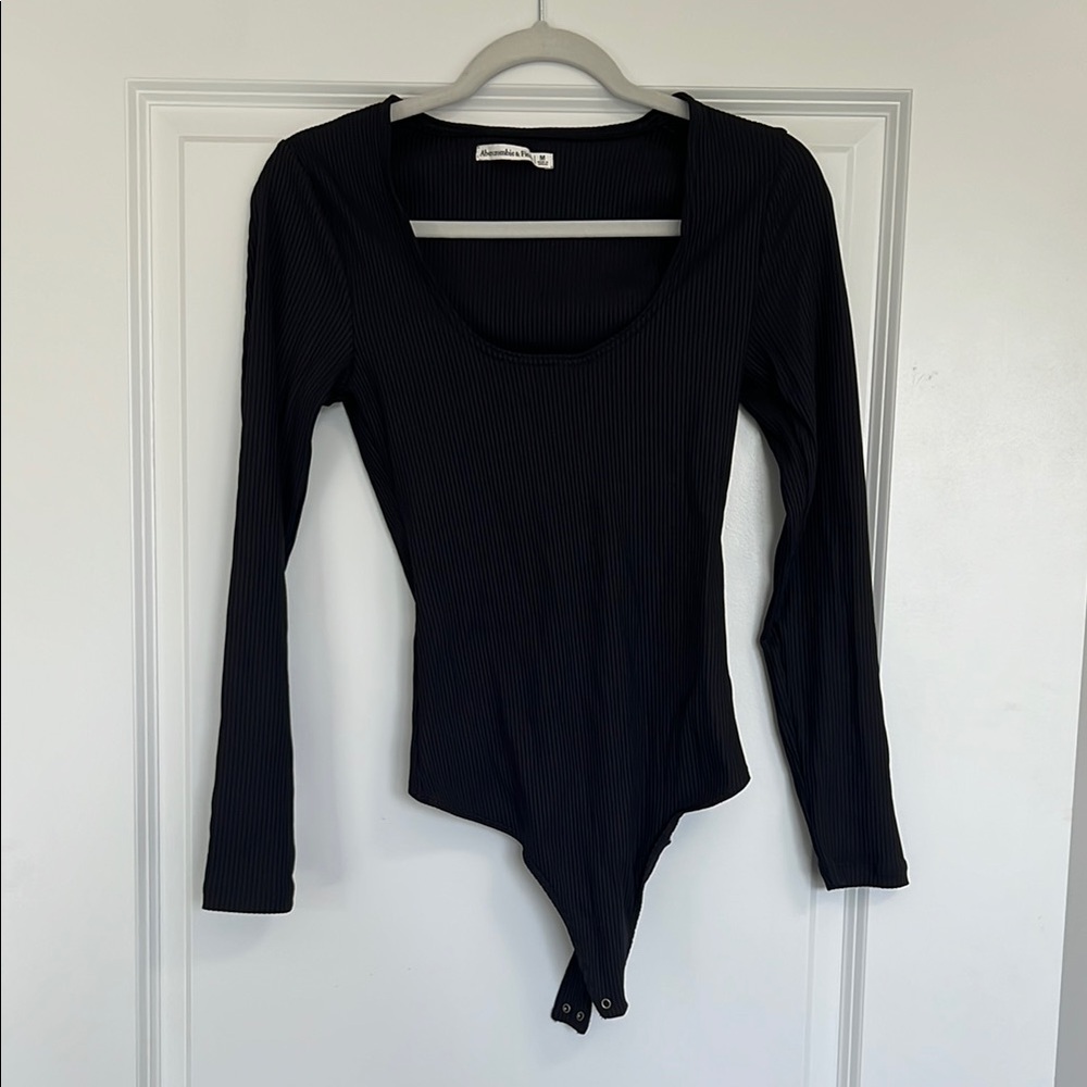 Abercrombie Ribbed Long Sleeve Bodysuit